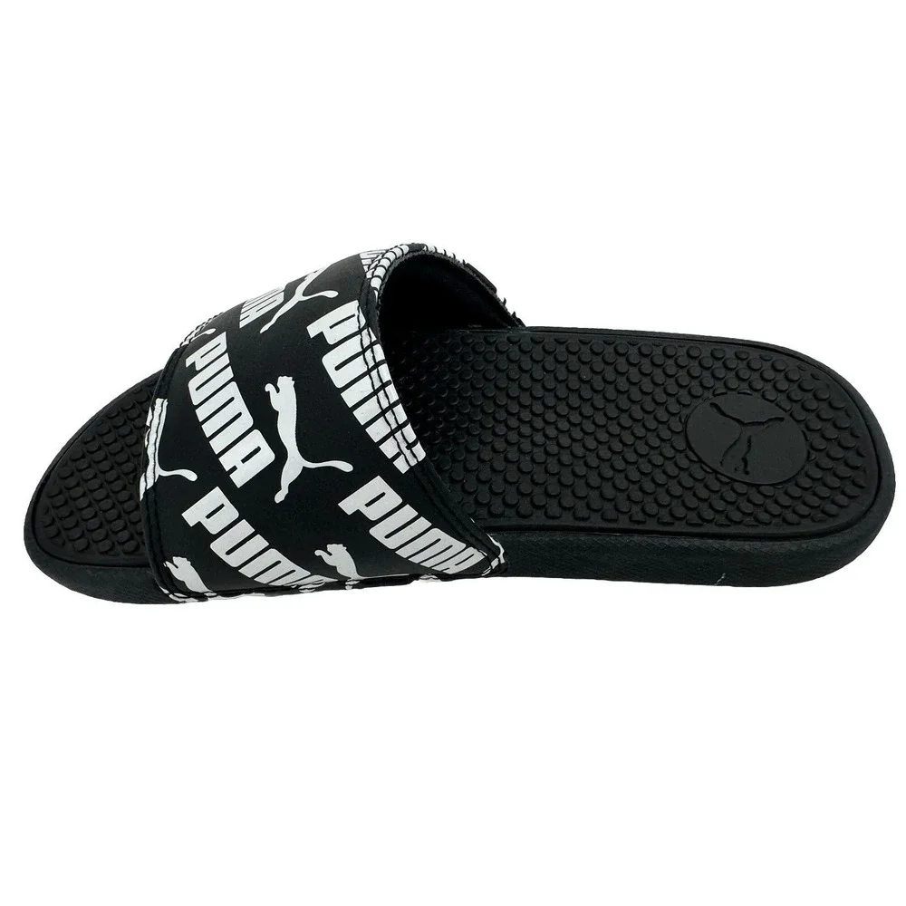 PUMA Cool Cat Boys' Slide Sandal Black Size 3C New